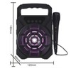 Portable Karaoke Machine Multifunction Cool Lighting Plug in Card Deep