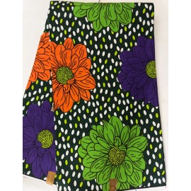 Purple African Fabric - Ankara - 100% Cotton Fabric  - Per Yard