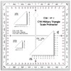 Zonon 5 Inch Military Map Protractor Military Style Utm/mgrs Coordinate