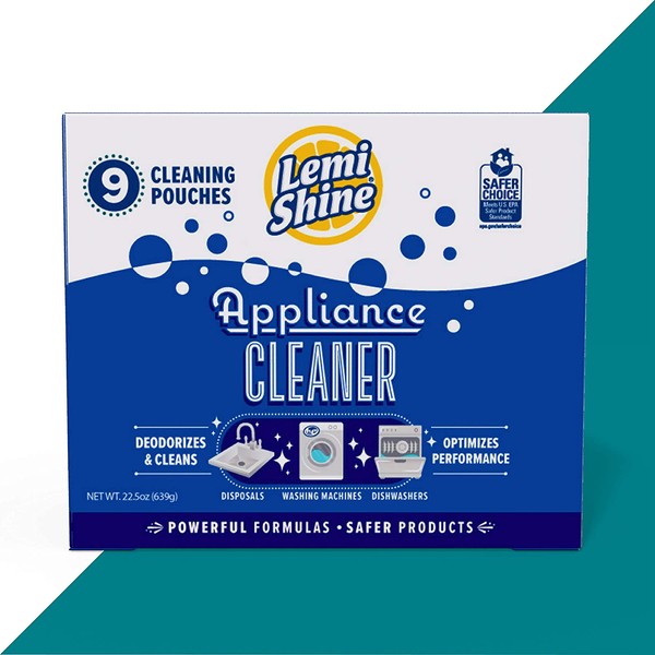 Lemi Shine Appliance Cleaner, Multipurpose Cleaner, Boost Appliance Performance (9 Count) (Packaging may vary)