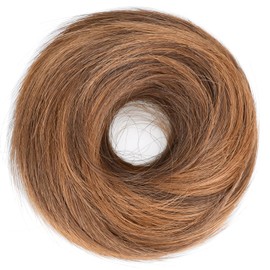 BOBIYA Messy Buns Hair Pieces Hair Scrunchies for Women Synthetic Ponytail Bun Extensions (Dark Golden Blonde)