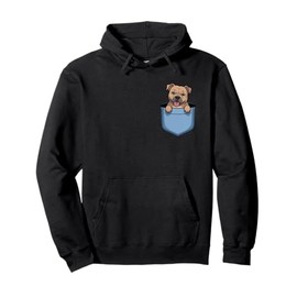 Cute Pocket Staffordshire Bull Terrier Lover Dog Mom Pullover Hoodie