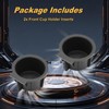 LESHIAUTO 2PCS Front Console Cup Holder Inserts Compatible with Ford