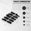 100 Pcs Black Resin Sewing Buttons, 4-Hole Craft Suit Coat