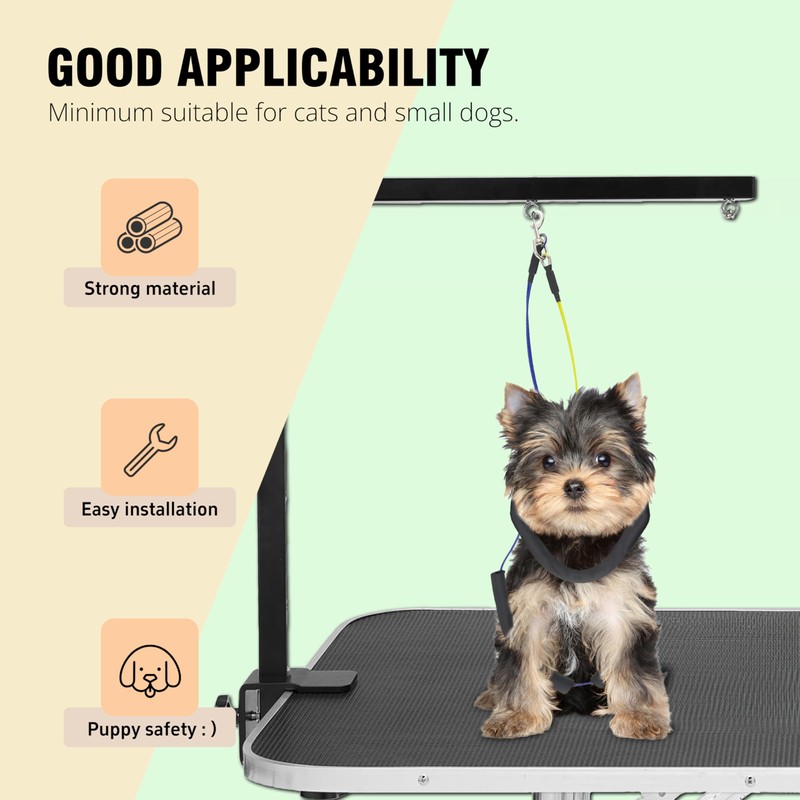 Dog Grooming Arm with Metal Clamp - Adjustable Portable Dog