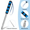 Telescopic Flag Pole 2M Stainless Steel Handheld Flag Pole Portable