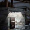 2 Pack Solar Sign Light Dusk to Dawn, 8 LED