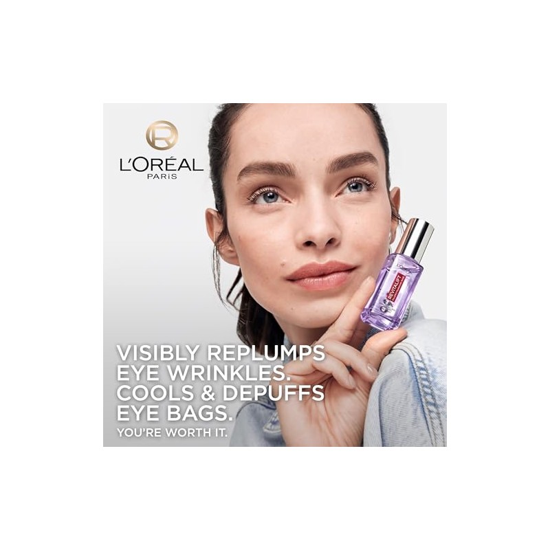 L'Oreal Paris DOUBLE Revitalift Hyaluronic Acid Eye Serum, 2.5% Hyaluronic
