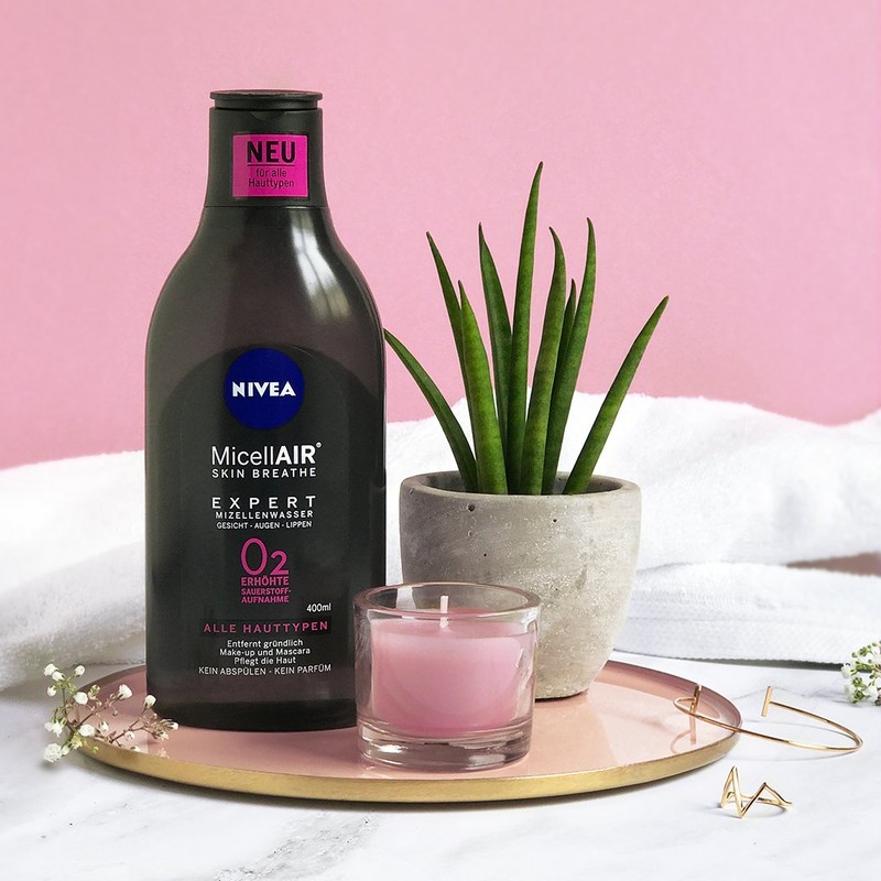 NIVEA MicellAIR Skin Breathe Mizellenwasser Expert, 400 ml