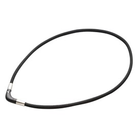 Phiten RAKUWA Magnetic Titanium V - Shaped Necklace, black