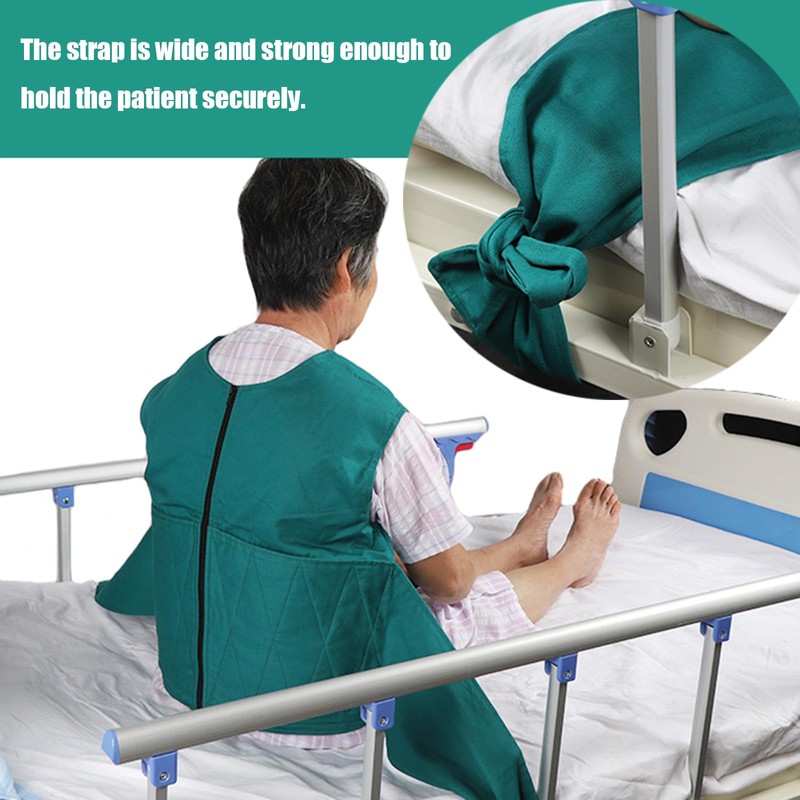 Vest Restraint Suit for Bed/Wheelchair w/Upgraded Adjustable Safety Straps