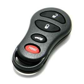 OEM Electronic 4-Button Key Fob Remote Compatible with Chrysler Dodge Jeep (FCC ID: GQ43VT17T, P/N: 04602260)