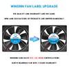 WINSINN - Ventilador de 120 mm, 12 V, sin escobillas,
