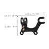 HONMEET 2pcs Adjustable Bike Disc Brake Bracket Adapters Small Bike