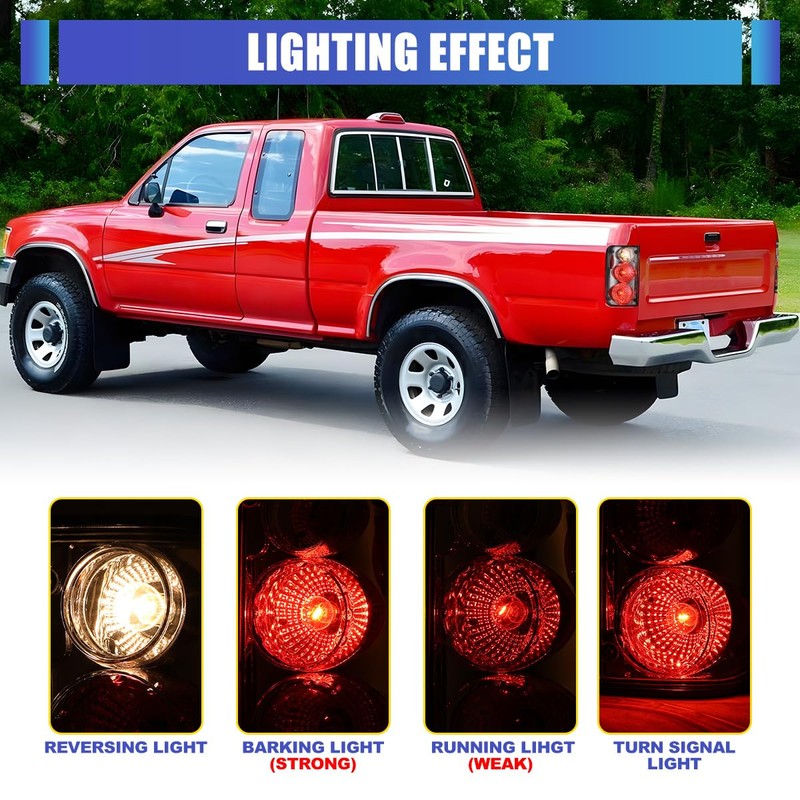 I1MOTOR LED Tail Lights Assembly for 1989-1995 Toyota Pickup |