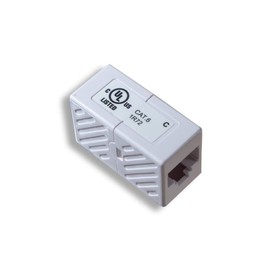 Cablelera Inline Coupler Cat6, Female RJ45 to Female RJ45, White Color (ZNWN2766-WH)