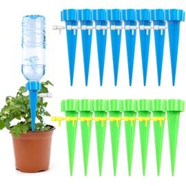 Tuofang Automatisch Bewässerung Set, 16 Selbstbewässernde Spikes, Pflanzen Bewässerungssystem mit Einstellbar, Bewässerung für Topfpflanzen, für Innen- und Außenpflanzen