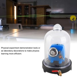 Garosa Vacuum Jar Sound Physics Jar Vacuum Chamber Classroom Laboratory Vacuuming Demonstration Hood Teaching Tool for Sound Propagation Experiment
