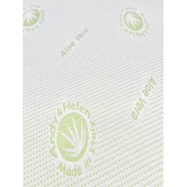 ANDY & HELEN Cuscino Culla/Carrozzina Antisoffoco con fodera in Aloe Vera. Misure: 31x21x3 cm