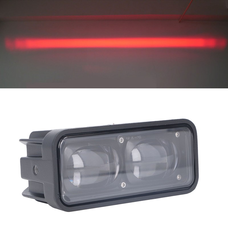 Double Lens LED Forklift Safety Light Robust High Brightness Straight