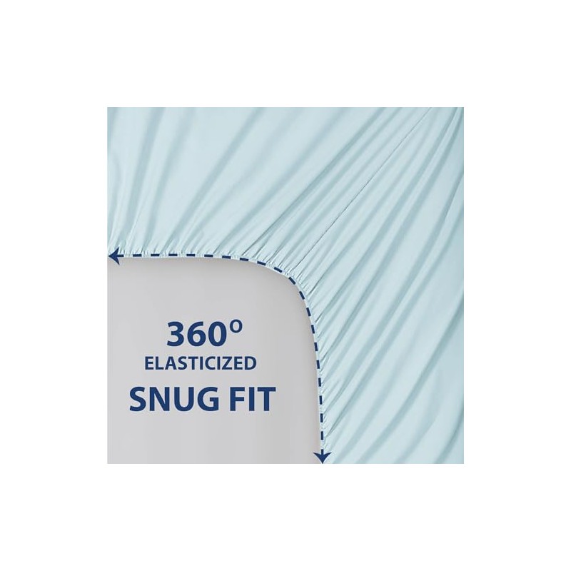 90GSM Soild Sheet Set Twin Aqua