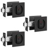 Bonpoly 3 Pack Black Pocket Door Lock, Pocket Door Privacy