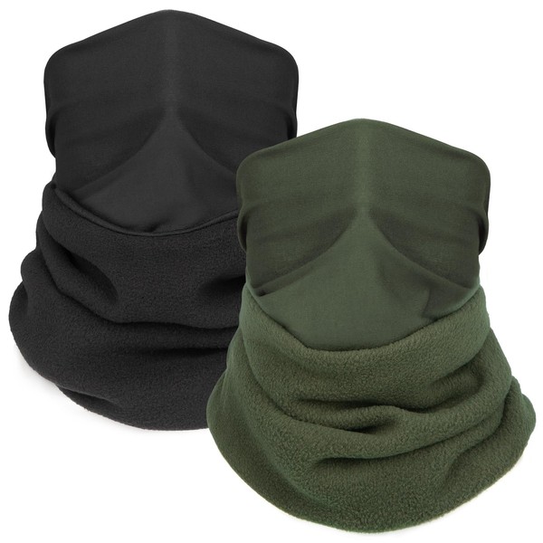 XURIGOX Winter Neck Warmers Fleece Neck Gaiter Windproof Face Covering