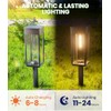 BITPOTT - Luces solares para calzada, paquete de 8, 3