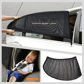 2 Piezas de Persianas de Coche, Parasol para la Ventana de Coche Bloqueador de Rayos Solares Proteger del la Luz de Sol, Parasol para Niños Protección Solar Coche (Ventana Trasera)