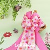 LaRibbons Hot Pink Floral Wired Ribbon Reversible, 2.5 Inch x