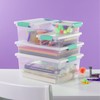 Sterilite Clip Box, Stackable Small Storage Bin with Latching Lid,