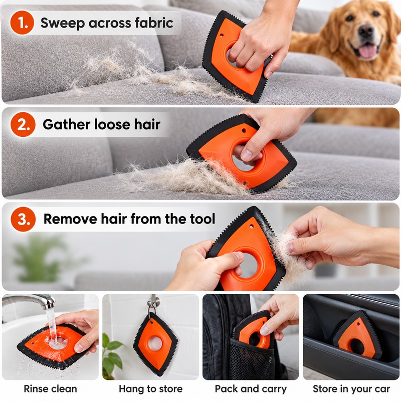4 Modes Pet Hair Remover Comb Brush Dog Cat Hair