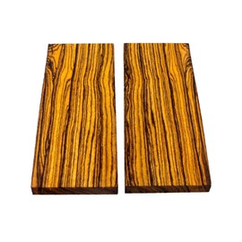 Globalwoods Large Knife Scales Bocote Wood Handle Blanks Exotic Wood