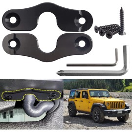 Unbranded Set Sun Visor Clip Repair Kit For Jeep Wrangler JK JL Gladiator JT Metal 18 - 22