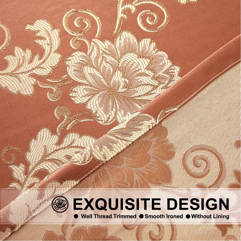 ELKCA European Style Jacquard Single Swag Waterfall Valance for Living