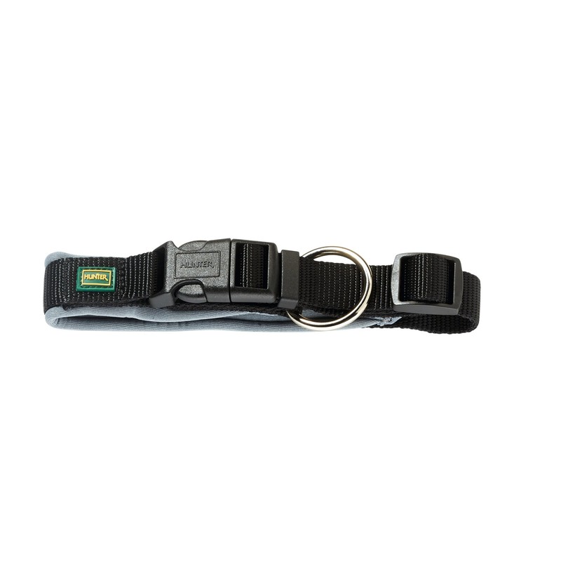 HUNTER NEOPREN VARIO PLUS collar, dog collar, nylon, padded with