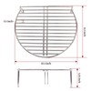Grill Expander Rack for Kamado Joe JR，stainless Steel Stack Rack