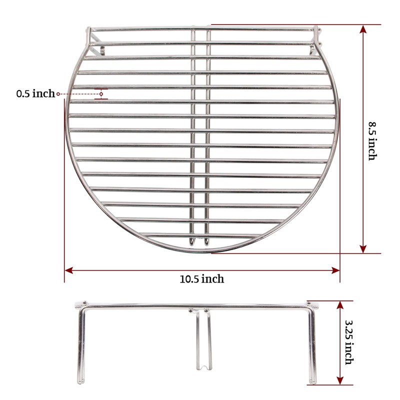 Grill Expander Rack for Kamado Joe JR，stainless Steel Stack Rack