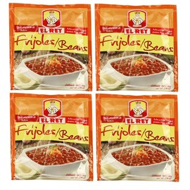 EL REY Frijoles 20 gr. | Beans Seasoning Mix 0.70 oz. - 4 Pack.