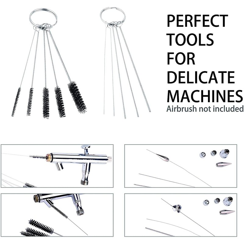 ABEST 3 Set Airbrush Spray Cleaning Repair Tool Kit Stainless