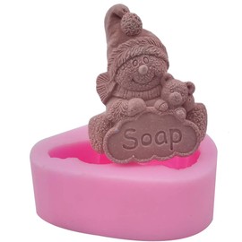 Monqui Christmas Snowman Silicone Soap Molds Candle Molds Art Craft Molds Resin Molds