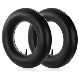 2 Pcs 4.80/4.00-8 Wheelbarrow Inner Tubes, Straight Valve, Inflatable Inner Tube Replacement for Wheelbarrow, Hand Trucks, Lawn Movers, Carts Trolley