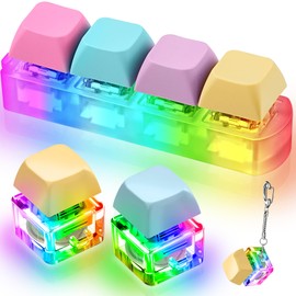 Taiyin 3 Pcs Decompression Toys Keyboard Clicker Toy Keyboard Cube Toy Mechanical Key Toy Keyboard Button Stress Relief for Adult Gifts to Relief Pass Time (Funny)