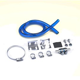 Universal Aluminum Oil Catch Can with Hose Kit, 750ML, Red