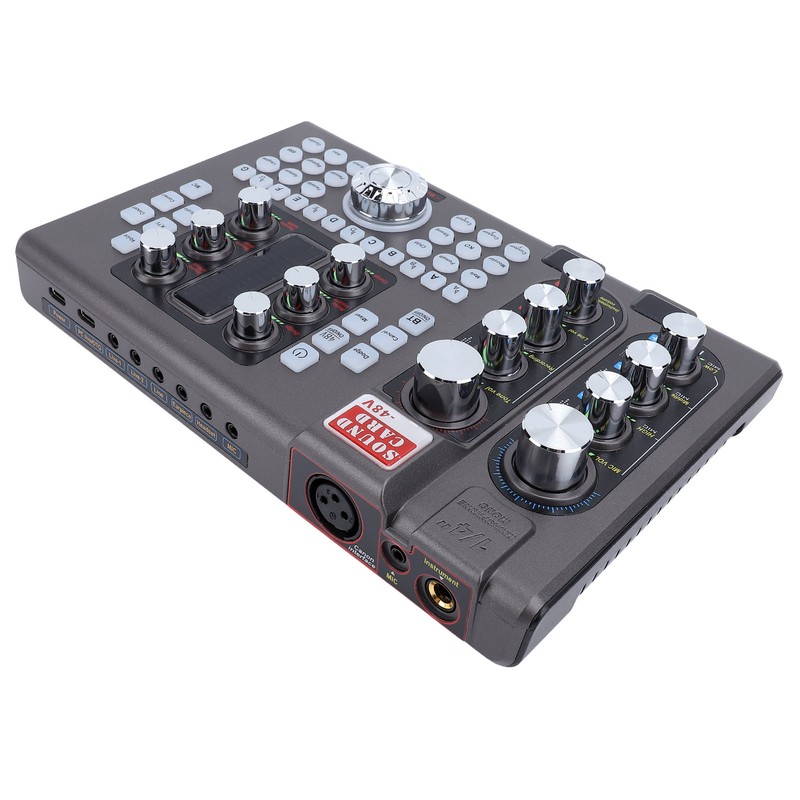 Digital Sound Card Professional Treble Bass Adjustable One Click Noise