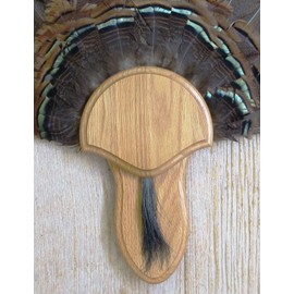 Taxidermists Woodshop The Medium Oak Turkey Mounting Kit with Beard Plate -02