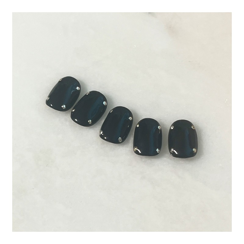 Black chic•°.- Short Oval / 블랙시크•°. - 숏오벌