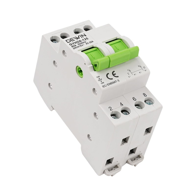 DEWIN Transfer Switch 2 Pin, Transfer Switch DIN Rail Manual