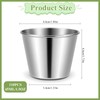 110 Pcs 1.5 oz Metal Ramekins Dipping Sauce Cups Stainless