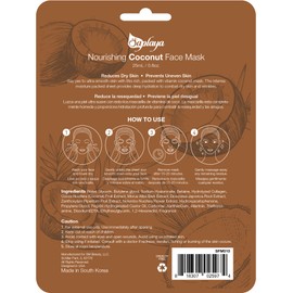 Saplaya Face Masks 6 Pack Scented Facemask Sheets Skin Care Mask Single Scent K-Beauty Natural Formula